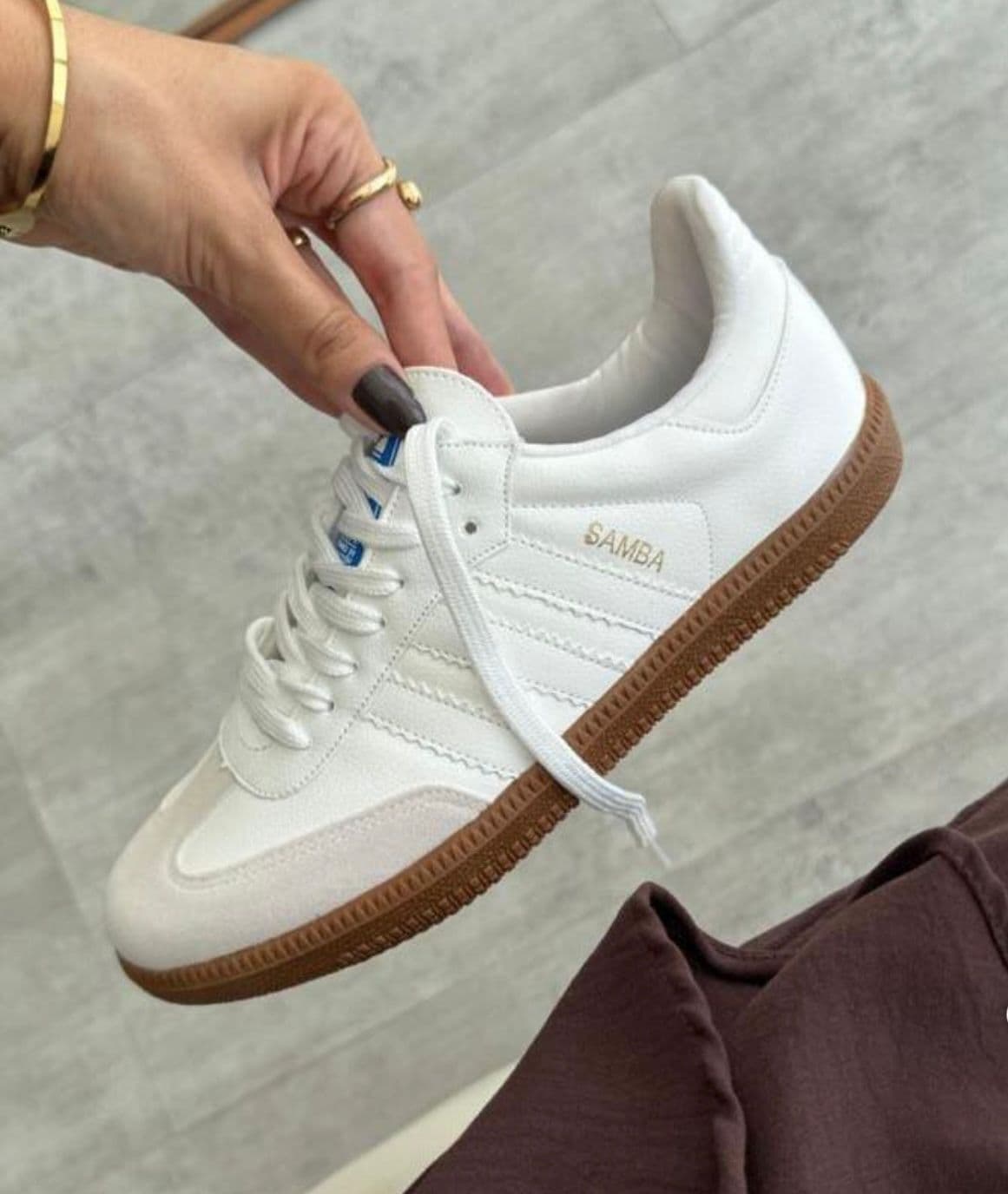 Feminino Branco Casual Confortável