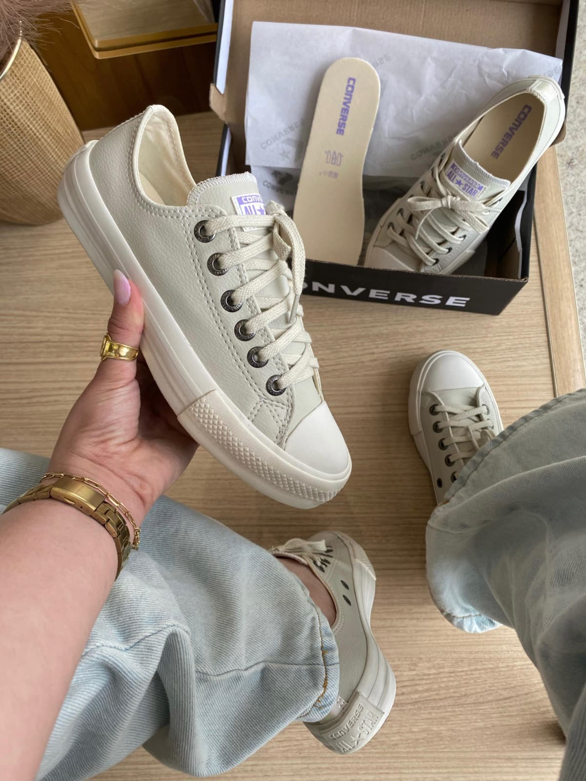 Tênis Casual Inspired All Star Nude